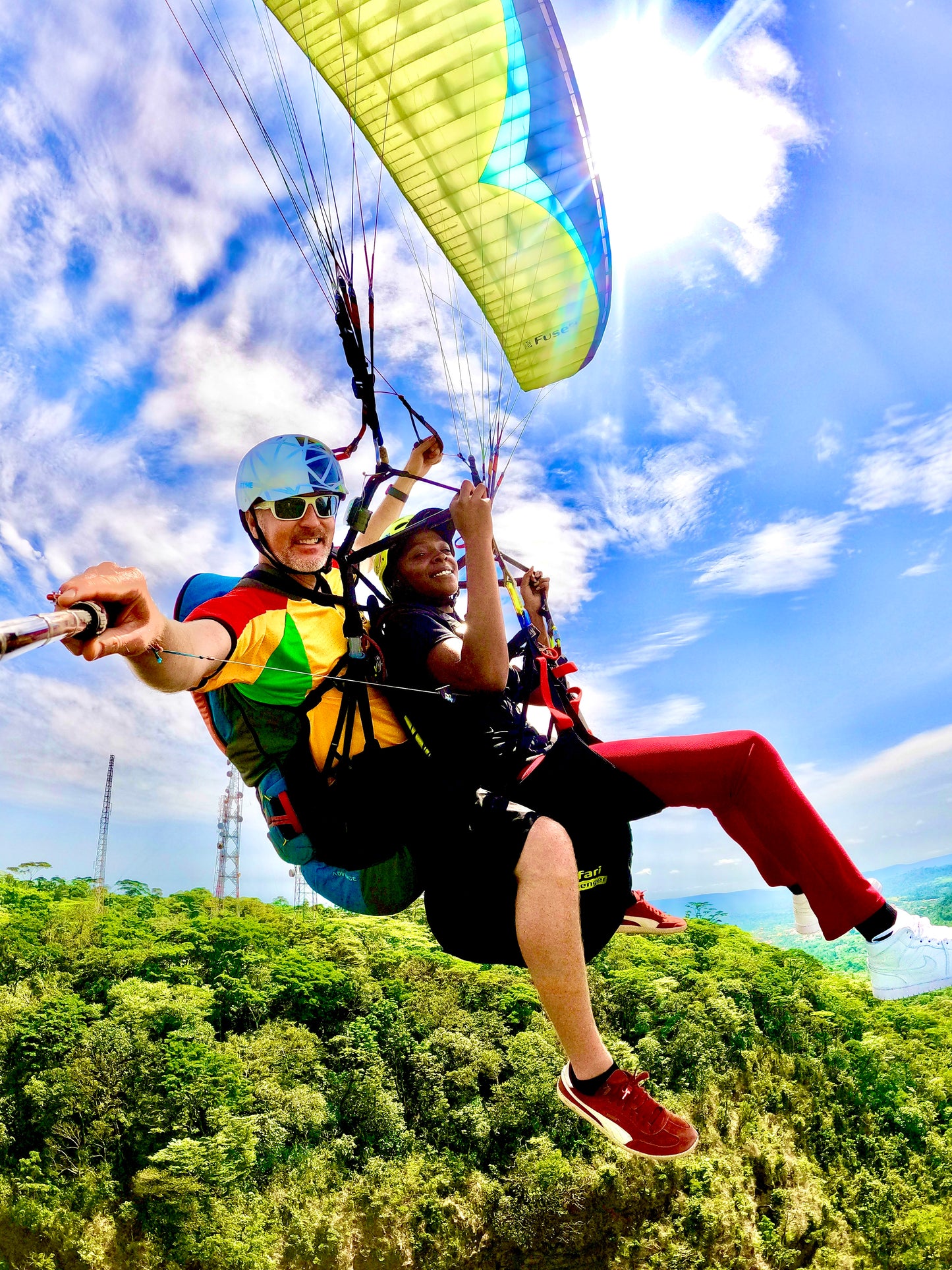 Tandem Paragliding Flight